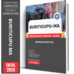 Apostila Prefeitura de Buriticupu MA 2026 - Guarda Municipal