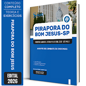 Apostila Prefeitura de Pirapora do Bom Jesus SP 2026 - Agente de Combate às Endemias