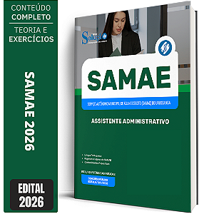 Apostila SAMAE de Urussanga SC 2026 - Assistente Administrativo