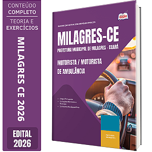 Apostila Prefeitura de Milagres CE 2026 - Motorista