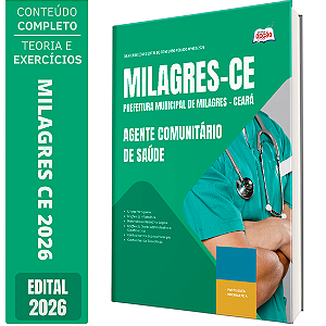 Apostila Prefeitura de Milagres CE 2026 - Agente Comunitário de Saúde