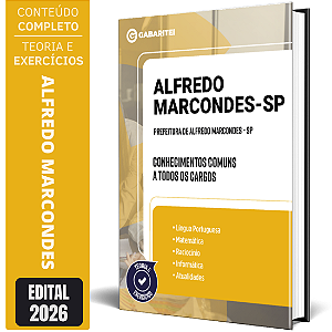 Apostila Prefeitura de Alfredo Marcondes SP 2026 - Conhecimentos Comuns a todos os Cargos