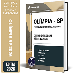 Apostila Prefeitura da Estância Turística de Olímpia SP 2026 - Conhecimentos Comuns a todos os Cargos