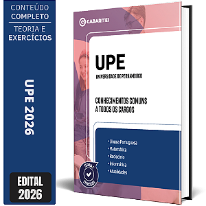 Apostila UPE Universidade de Pernambuco 2026 - Conhecimentos Comuns a todos os Cargos