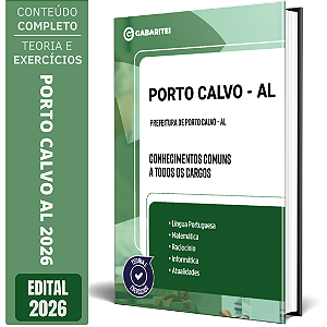 Apostila Prefeitura de Porto Calvo AL 2026 - Conhecimentos Comuns a todos os Cargos