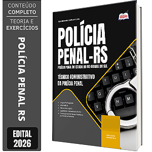 Apostila Polícia Penal RS 2026 - Técnico Administrativo da Polícia Penal