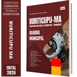 Apostila Prefeitura de Buriticupu MA 2026 - Guarda Municipal