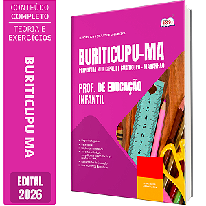 Apostila Prefeitura de Buriticupu MA 2026 - Prof. de Educação Infantil