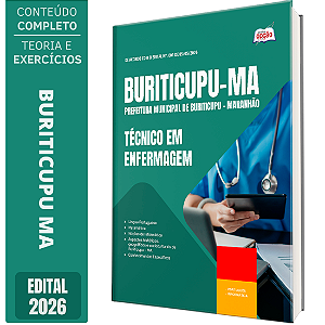 Apostila Prefeitura de Buriticupu MA 2026 - Técnico em Enfermagem