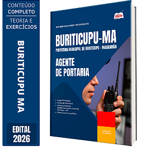 Apostila Prefeitura de Buriticupu MA 2026 - Agente de Portaria