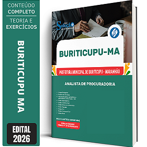 Apostila Prefeitura de Buriticupu MA 2026 - Analista de Procuradoria