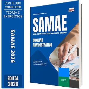 Apostila SAMAE de Urussanga SC 2026 - Auxiliar Administrativo