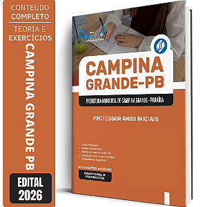 Apostila Prefeitura de Campina Grande PB 2026 - Professor Anos Iniciais
