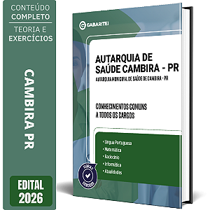 Apostila Autarquia Municipal de Saúde de Cambira PR 2026 - Conhecimentos Comuns a todos os Cargos