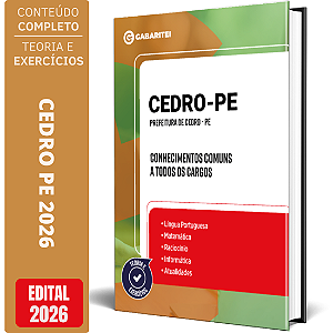 Apostila Prefeitura de Cedro PE 2026 - Conhecimentos Comuns a todos os Cargos
