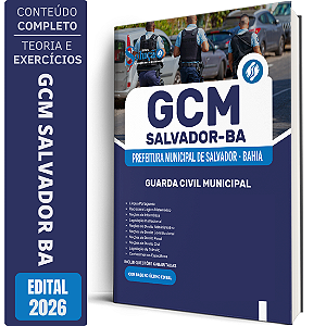 Apostila Prefeitura de Salvador BA 2026 GCM - Guarda Civil Municipal