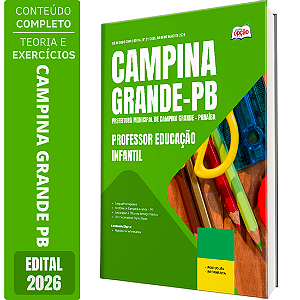 Apostila Prefeitura de Campina Grande PB 2026 - Professor Educação Infantil