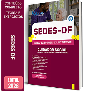 Apostila SEDES DF 2026 - Cuidador Social