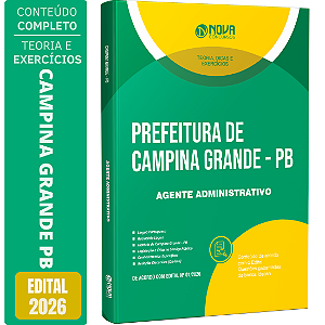 Apostila Prefeitura de Campina Grande PB 2026 - Agente Administrativo