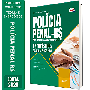 Apostila Polícia Penal RS 2026 Analista da Polícia Penal - Estatística