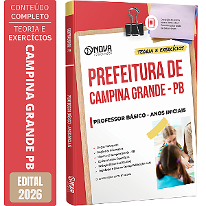 Apostila Prefeitura de Campina Grande PB 2026 - Professor Anos Iniciais