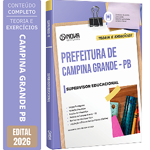 Apostila Prefeitura de Campina Grande PB 2026 - Supervisor Educacional