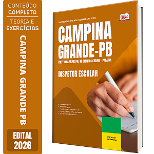 Apostila Prefeitura de Campina Grande PB 2026 - Inspetor Escolar