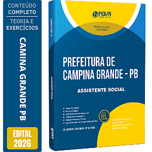 Apostila Prefeitura de Campina Grande PB 2026 - Assistente Social