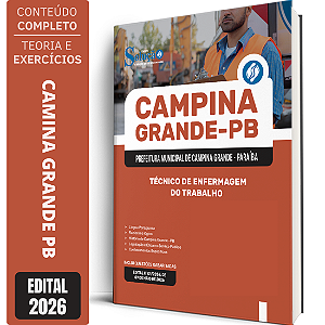 Apostila Prefeitura de Campina Grande PB 2026 - Técnico de Enfermagem do Trabalho