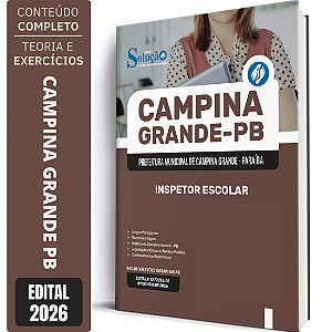 Apostila Prefeitura de Campina Grande PB 2026 - Inspetor Escolar