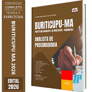 Apostila Prefeitura de Buriticupu MA 2026 - Analista de Procuradoria