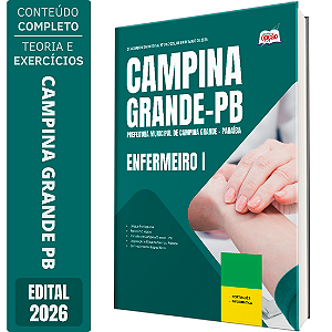 Apostila Prefeitura de Campina Grande PB 2026 - Enfermeiro 1