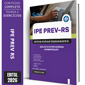 Apostila IPE Prev RS 2026 Analista em Previdência - Administração