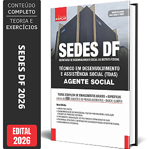 Apostila SEDES DF 2026 - Técnico - Agente Social