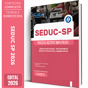 Apostila SEDUC SP 2026 Professor Fundamental e Médio - Língua Portuguesa