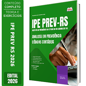 Apostila IPE Prev RS 2026 Analista em Previdência - Ciências Contábeis