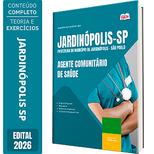 Apostila Prefeitura de Jardinópolis SP 2026 - Agente Comunitário de Saúde