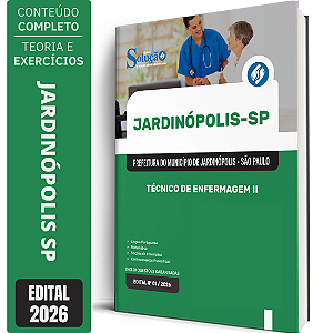 Apostila Prefeitura de Jardinópolis SP 2026 - Técnico de Enfermagem 2