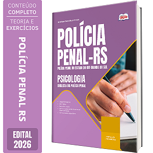 Apostila PP RS Analista da Polícia Penal RS - Psicologia - Edital 2026