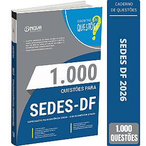 Livro 1000 Questões SEDES DF - Especialista em Desenvolvimento e Assistência Social (EDAS)
