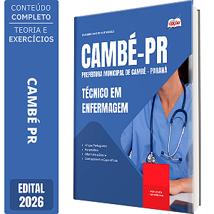 Apostila Prefeitura de Cambé PR 2026 - Técnico em Enfermagem