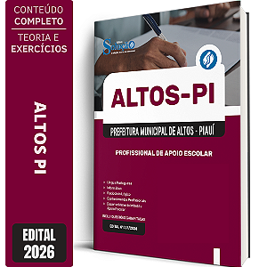 Apostila Prefeitura de Altos PI 2026 - Profissional de Apoio Escolar