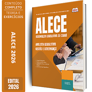 Apostila ALECE 2026 Analista Legislativo - Gestão e Governança