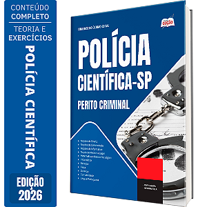 Apostila Polícia Científica SP 2026 - Perito Criminal