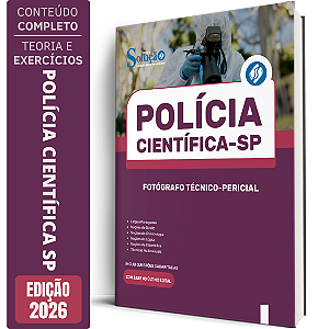 Apostila Polícia Científica SP 2026 - Fotógrafo Técnico Pericial