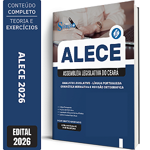 Apostila ALECE 2026 Analista Legislativo - Língua Portuguesa - Gramática Normativa e Revisão Ortográfica