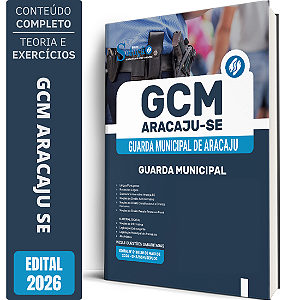Apostila Prefeitura de Aracaju SE 2026 GCM - Guarda Municipal