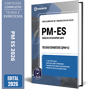 Apostila PM ES 2026 - Soldado Combatente