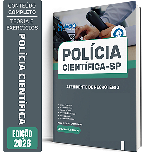 Apostila Polícia Científica SP 2026 - Atendente de Necrotério
