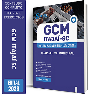 Apostila Prefeitura de Itajaí SC 2026 GCM - Guarda Municipal